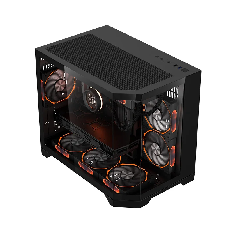 Custom MATX Mini Itx Tower Metal Desktop PC Gaming Case