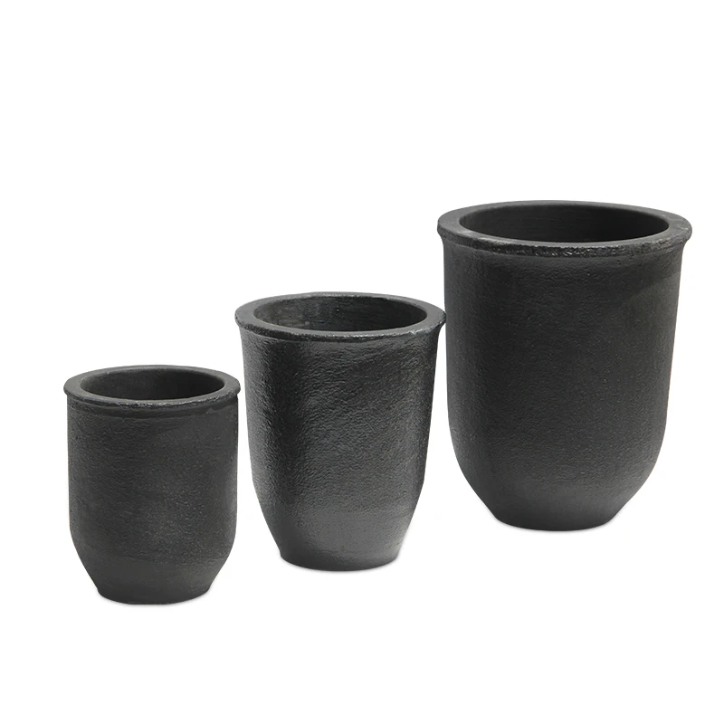 Graphite Crucible 10kg 40kg Graphite Ceramic Crucible 50kg Silicon Carbide Crucible for Aluminum Melting Foundry