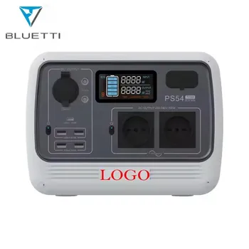 500W Portable Solar Power Supply Mobile 12V/230V Emergency Pure Sine Wave Lithium Ion Battery MPPT Controller Wireless Charging