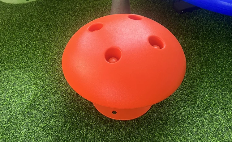 Plastic Mushroom Swivel Chair for Kids: Outdoor Park and Backyard Playground Set with Rotating Seats for Gardening and Play