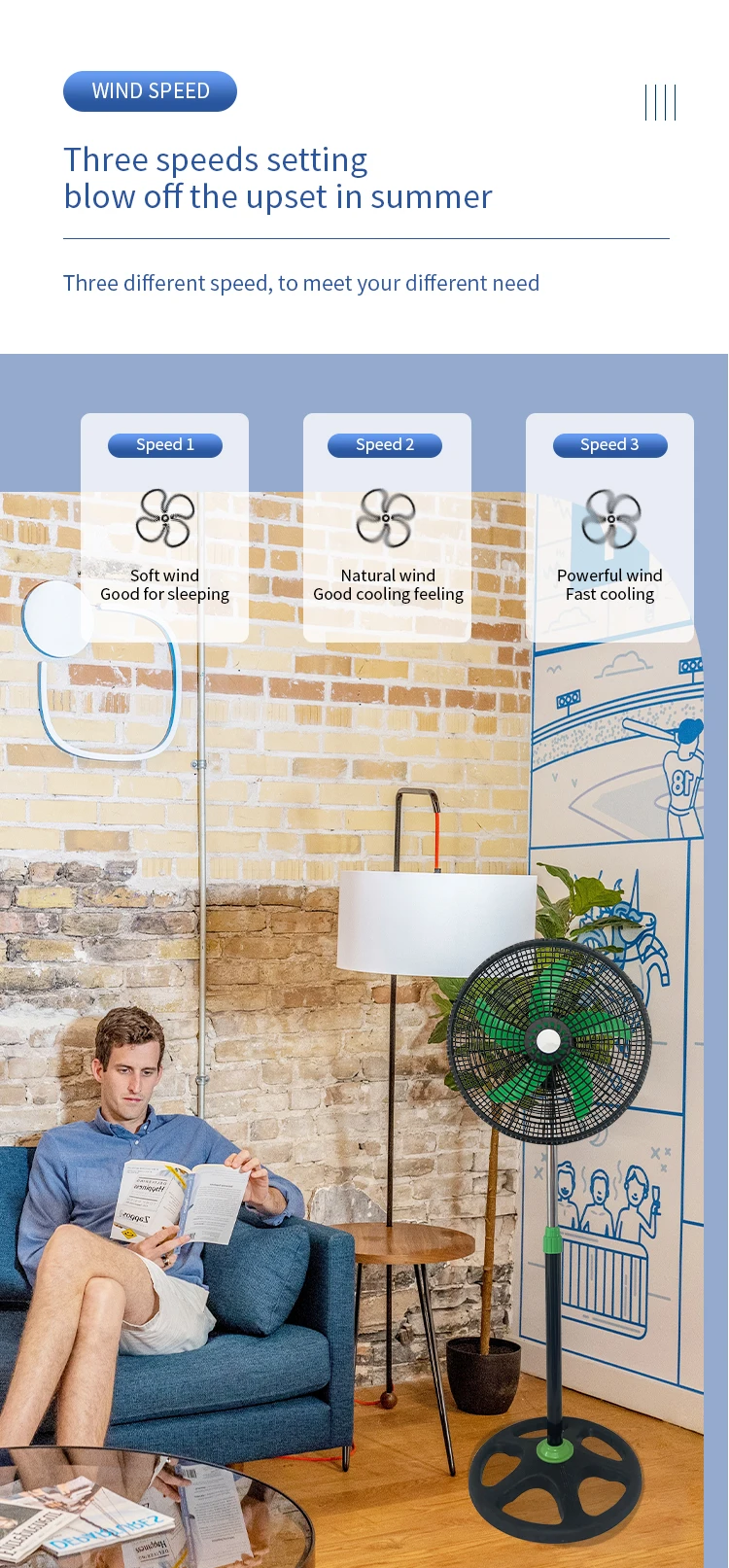 Pedestal Fan, 110V, 40 - detail 4