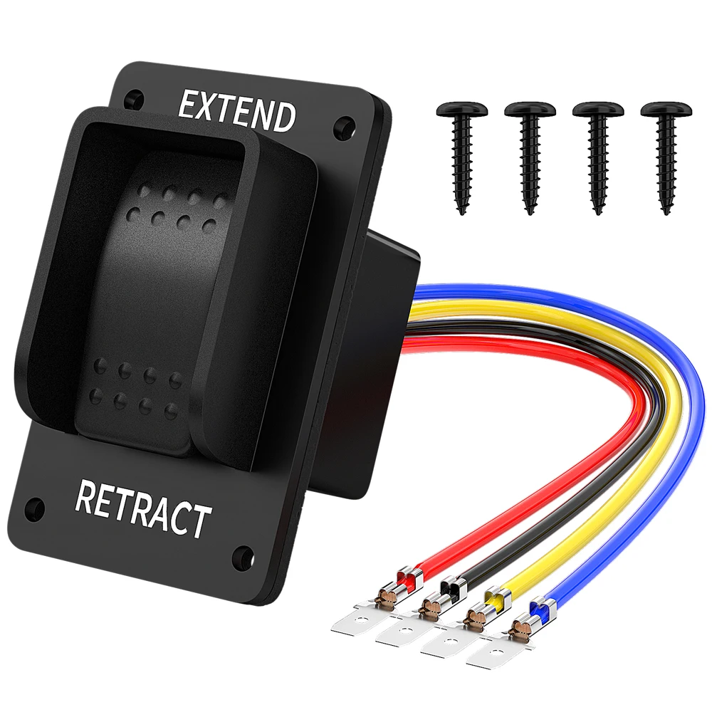 3 Position Rocker Switch Led 12V DPDT Momentary 3 Position Rocker Switch IP68 Waterproof