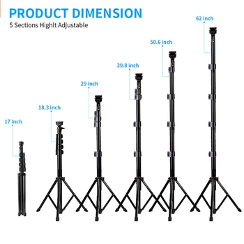 Fotopro Photography Light Camera Photo Lamp Bracket Holder Softbox Ring Lamp Video Stand Tripod detail image