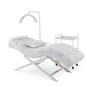white cosmetic beauty bed beauty salon bed lash bed