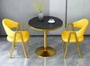 Sedie Marble Nero+Giallo