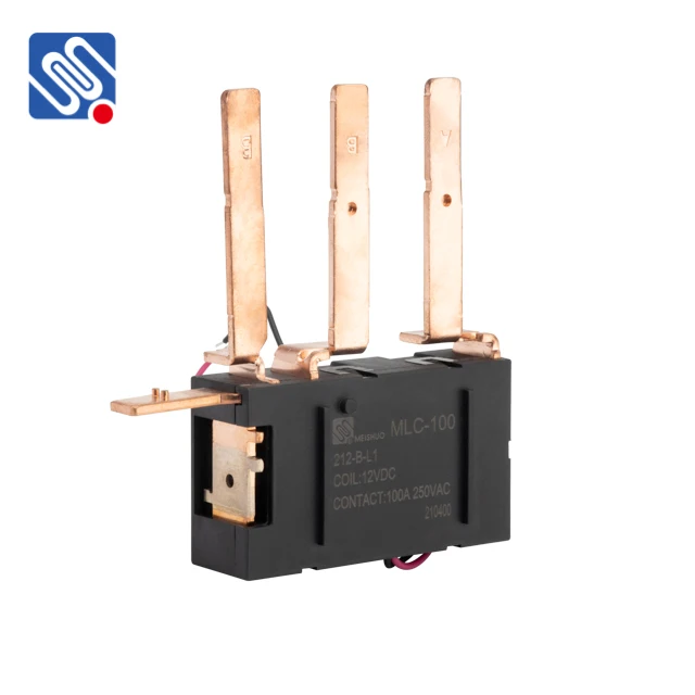 Meishuo MLC-100-212-B-L1 12V 100A 250VAC NC High Power Magnetic Latching Relay Miniature Electromagnetic Relay