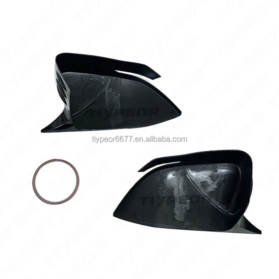 product gloss black rearview door mirror cover cap for chinese changan rv   exterior body kits accessories-6