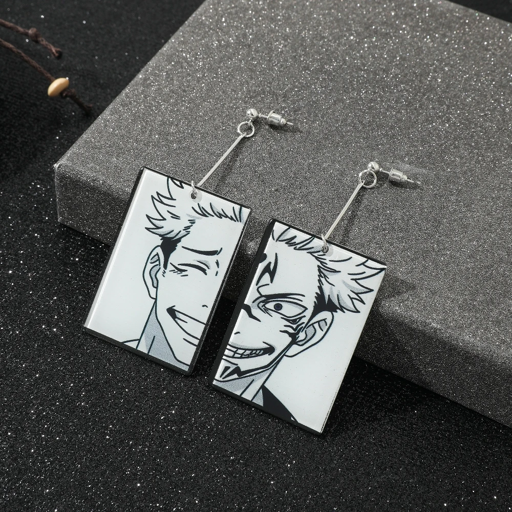 Amazon.com: PPX 3 Pairs Acrylic Hanafuda Earrings Anime Earrings Halloween  Accessories with 10 Pcs Stickers: Clothing, Shoes & Jewelry