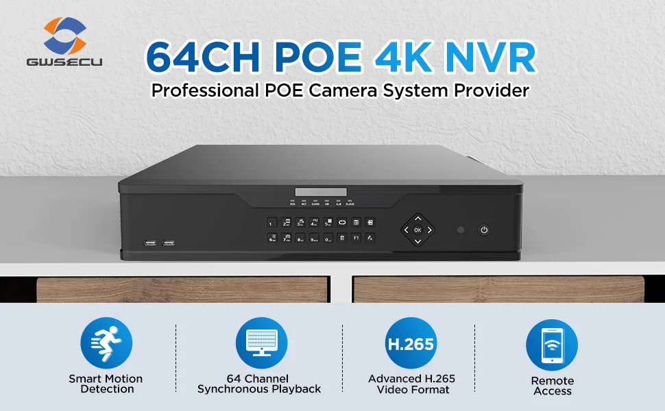 4K Ultra HD 64 Channel NVR - Secure Your System Efficiently