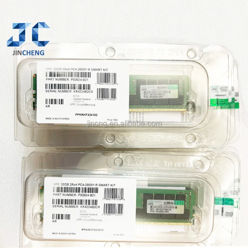 P00924-B21 32GB 2RX4 DDR4 2933MHz Server Memory P00924-B21 for Hpe
