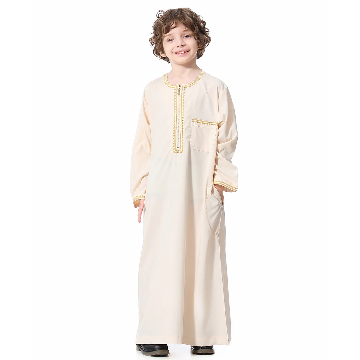 Thobe Jubbah Jubba Muslim Kids Boys Daffah Thobe Islamic Arab Kaftan Jubba Saudi Clothes Abbigliamento Abbigliamento bambino Costumi e maschere Kaudura Qamees Kaftan Thoab Saudi Kids 
