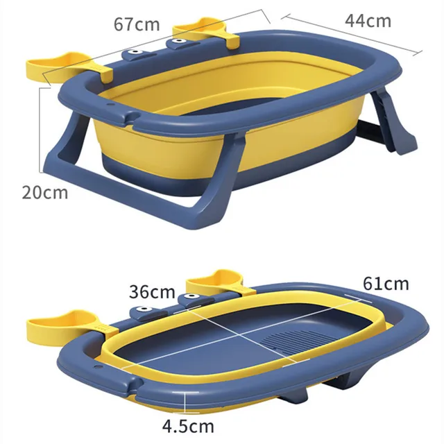 Eco-friendly Folding Portable pet Bathtub dog Size Bath Tub Plastic cat Folding Bathtub