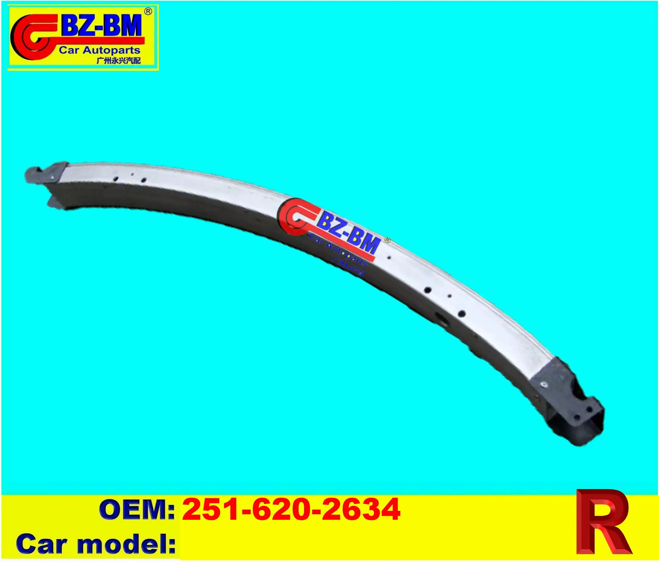 Hood Fender Front Bumper Reinforcer Bar For Benz Headlight Bracket Left