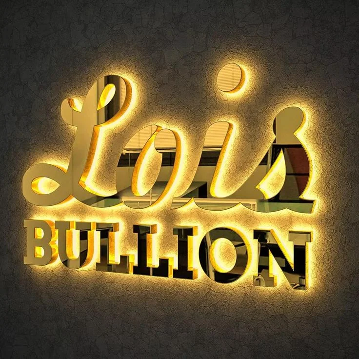 Lc Sign Custom LED Business Sign Illuminated Logo Signage Acrylic Letter Light Outdoor Indoor Commercial Shop Display Sign