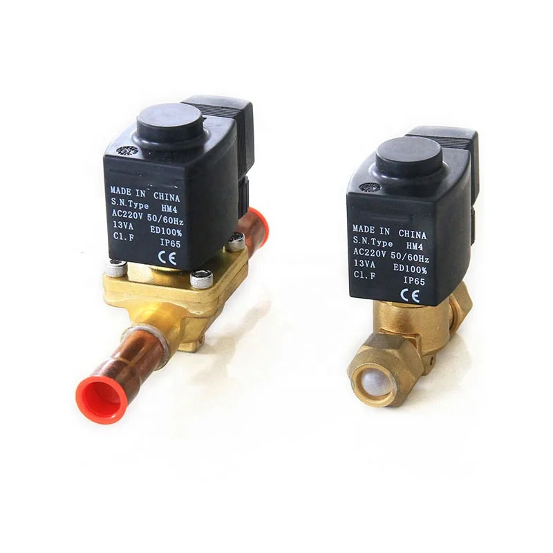 Sinocool HVD Type Solenoid Valve Control Valves Solder Connection Compressor Solenoid Valve