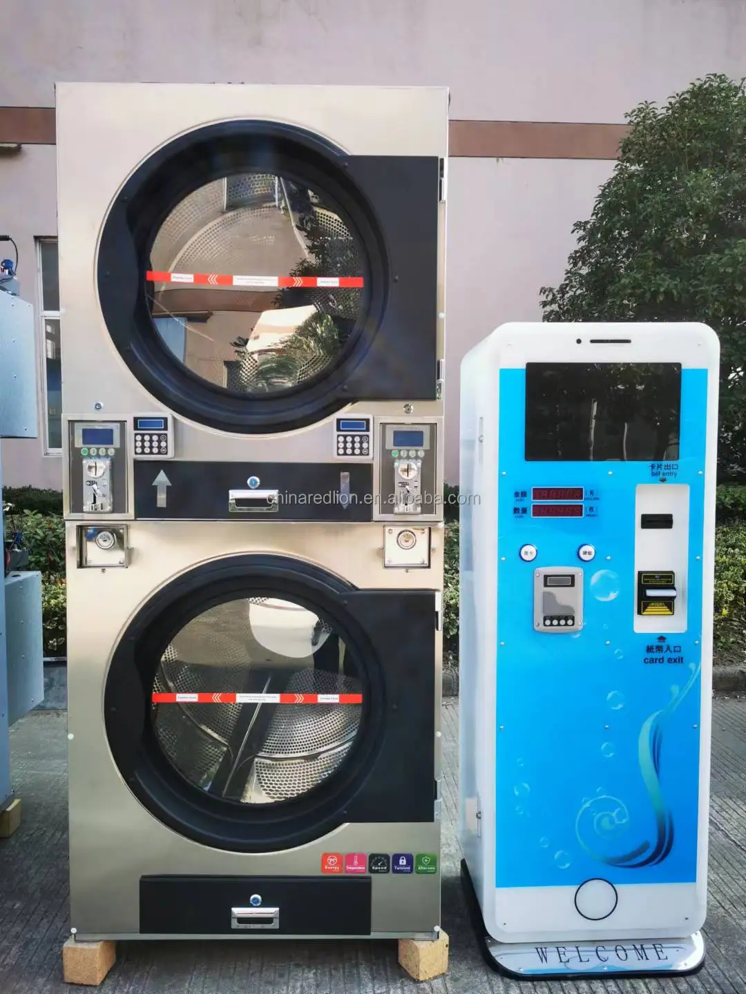 Commerical Stainless Steel Laundry Automatic Token Or Coin Operated Washing  Machine And Dryer - Buy Coin Operated Washing Machine Price,Coin Operated  Commercial Washing Machine,Laundry Automatic Double-deck Washing Machine  Product on Alibaba.com