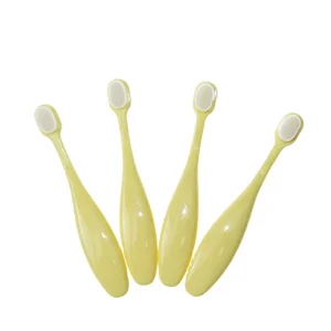 Household Pure Color Training Teeth Mini Size extra Soft 10000 Bristles Manual Toothbrush for Baby