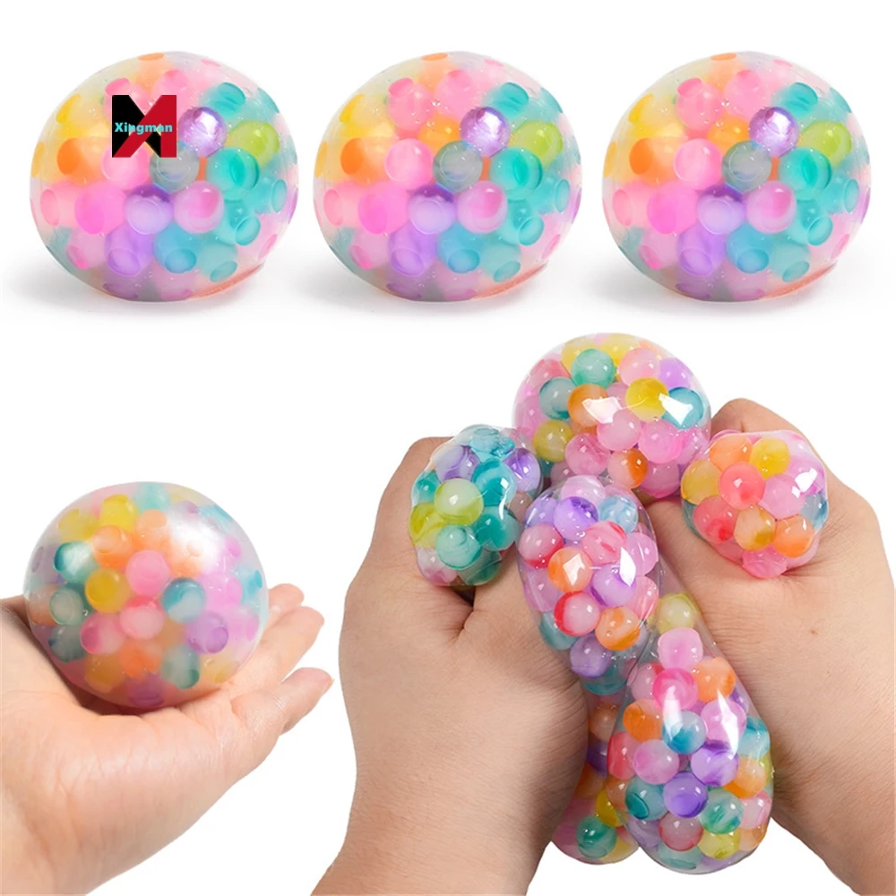 6cm Cheap Wholesale Tpr Squishies Ball Stress Relief Squishy Plastic Squeezing Macaron Color