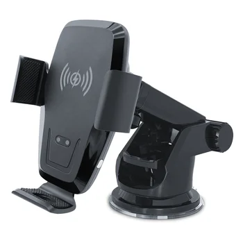 Infrared automatic inducction car phone holder wireless charging car mount flexible long arm cell phone holder for mobile phones