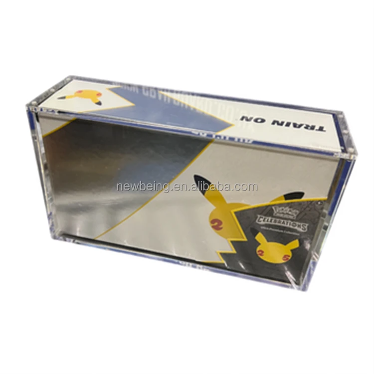 Good Quality Pokemon Cards Booster Box Silver Tempest Evee Clear Plastic Japanese Booster Box Display Case Good Quality Pokemon Cards Booster Box Silver Tempest Evee Clear Plastic Japanese Booster Box Display Case