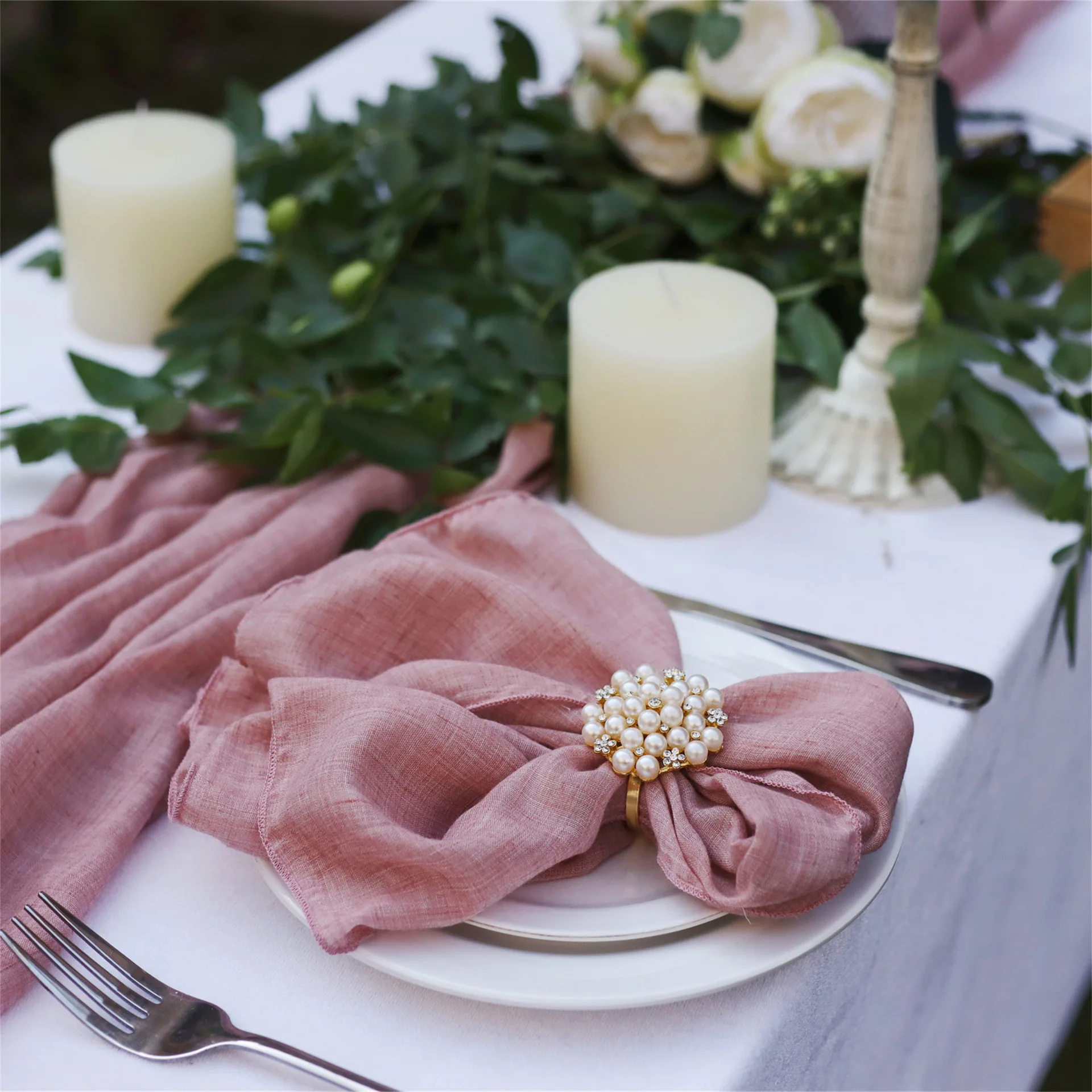 Custom Wedding Cotton Gauze Cheesecloth Napkins Wedding Napkins Cloth