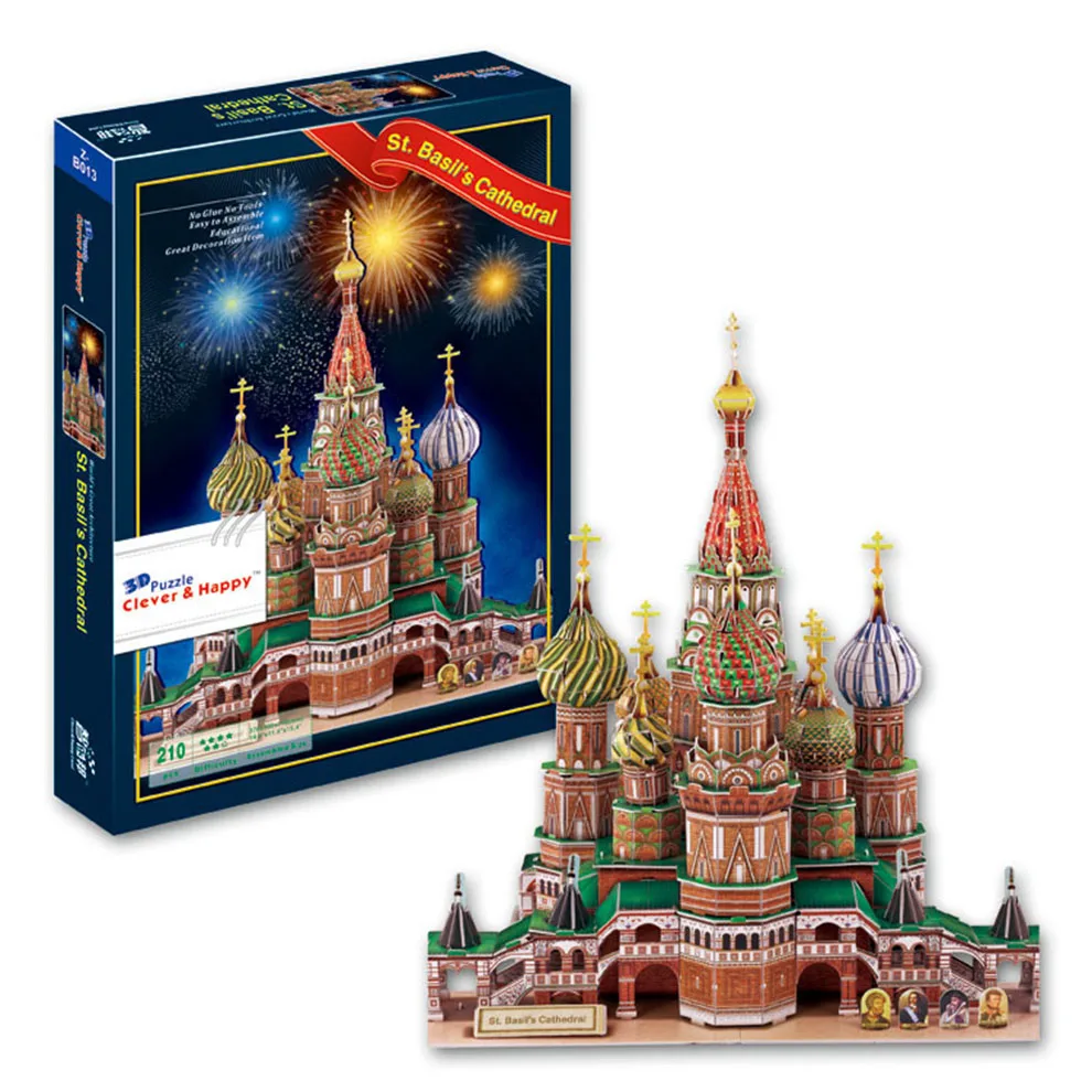 Hagia Sophia Model Jigsaw Puzzle Cardboard Building Puzzles Castle 3D for Wholesale