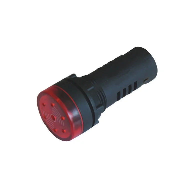 3 Luci Segnalazione LED Con Buzzer 220V - Rosso, Verde, Giallo - 22mm Per Impianti Elettrici E Industriali