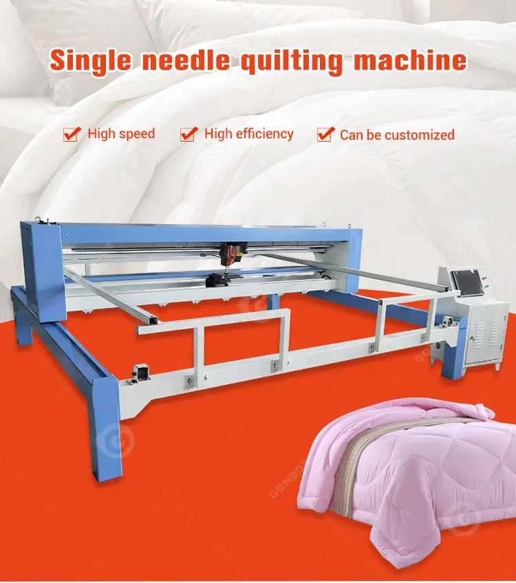 Industry Long Arm Single Head Needle Duvet Make Foam Quilt Sew Machine Second Hand for Mattress Bedcover