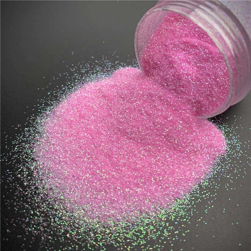 1千克涤纶彩虹色粉红色超细化妆品化妆指甲闪光粉工艺 - buy fine
