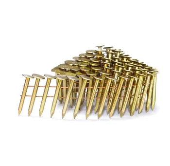 Coil Yellow Galvanized with Smooth with Export Standard Coil Roofing Nails Construction Roofing Nails Building Construction Flat