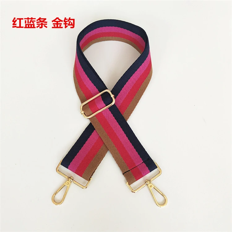 
Лидер продаж, 5 см Широкий холщовый Полосатый Регулируемый съемный ремешок для сумочки, лямки на плечо для гитары для девушек 