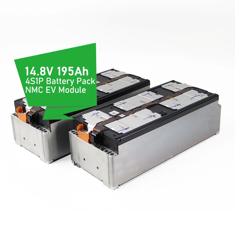 وحدة بطارية ليثيوم أيون NCM على شكل متوازي سطحي لسيارات EV، جهد 14.8 فولت، سعة 180 أه و195 أه، تكوين 4S1P، لاستخدامها في عربات الجولف وأنظمة الطاقة الشمسية