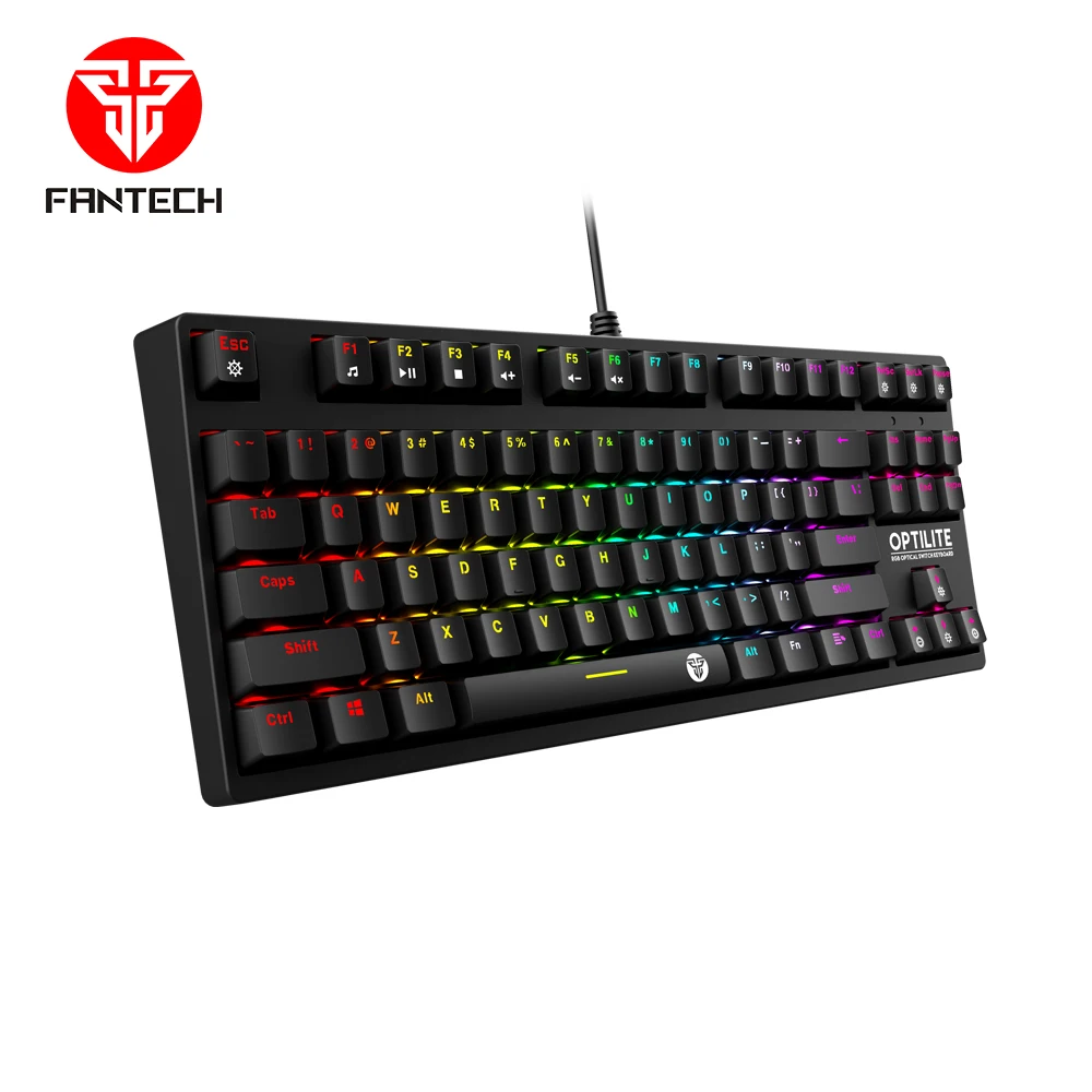 Fantech MK872 TKL 87 Keys Optical Switches MINI Gaming Mechanical Keyboard With Software