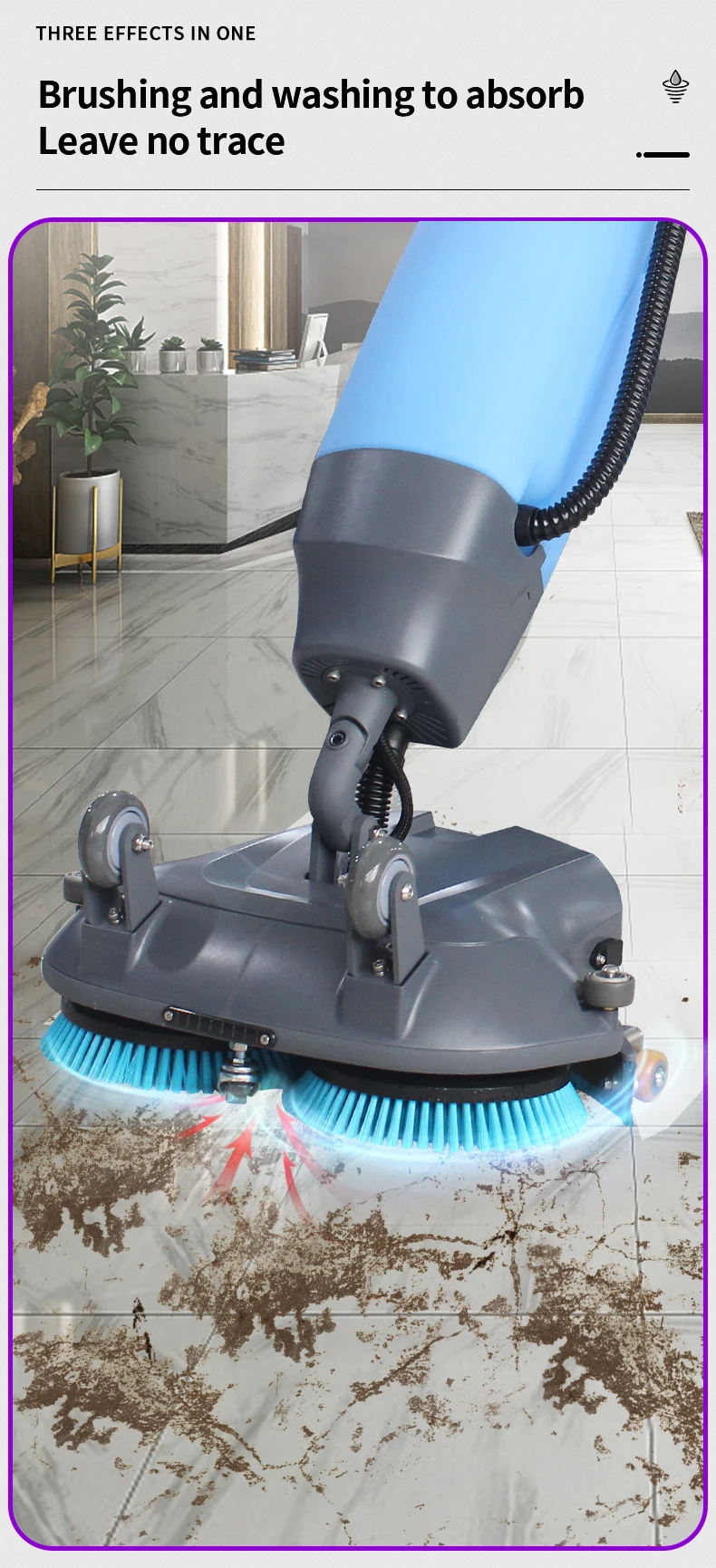 High Quality And Good Price Lithium Battery Floor Sweeper Powered Mini
