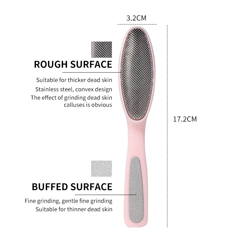 LMLTOP Stainless Steel Pedicure Callus Remover Dead Skin File C0315 Wholesale Foot Care Tools