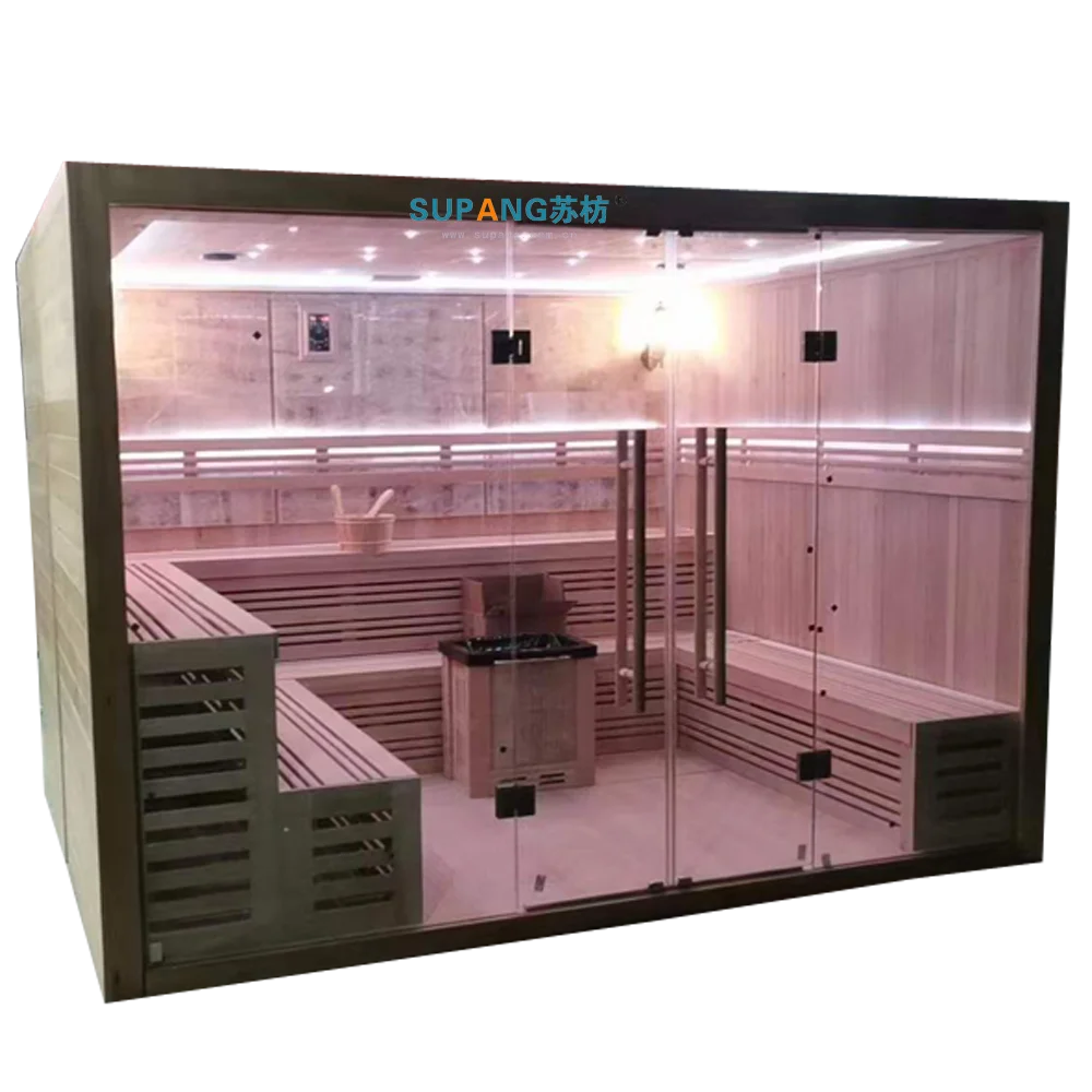 Cabin Sauna Room Custom Indoor Modern Home Cabin 8 People Large Steam