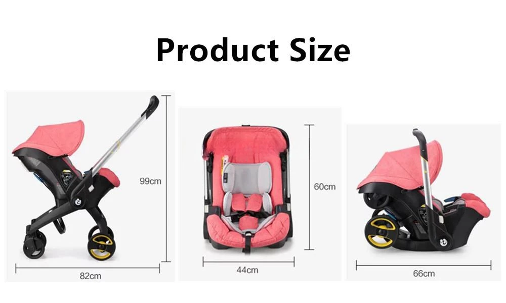 Multi Functional Baby Stroller High Landscape Four In One Basket