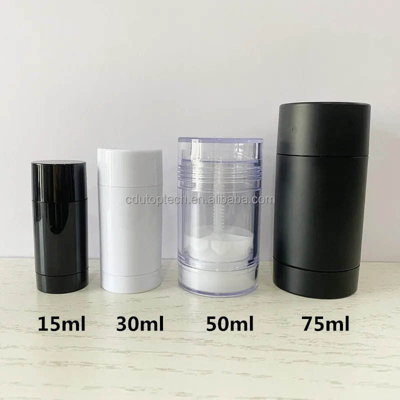 5g 15g 30g 50g 75g Twist up Empty Deodorant Container Stick Tube, 5ml ...