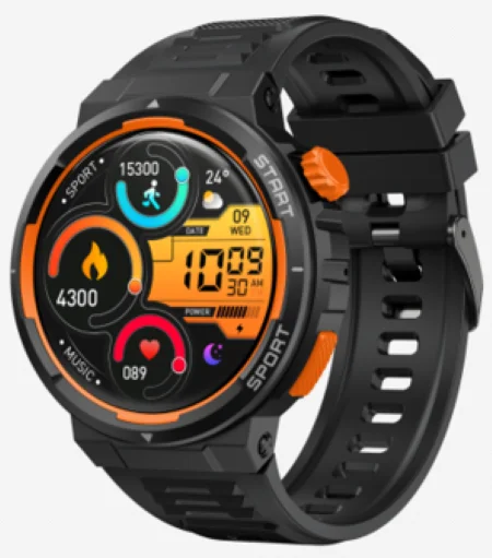 GPS Track 9Pro Smart Watch Men Full Touch Fitness Tracker Smart Clock IP68 Heart Rate Monitor Round Smartwatch