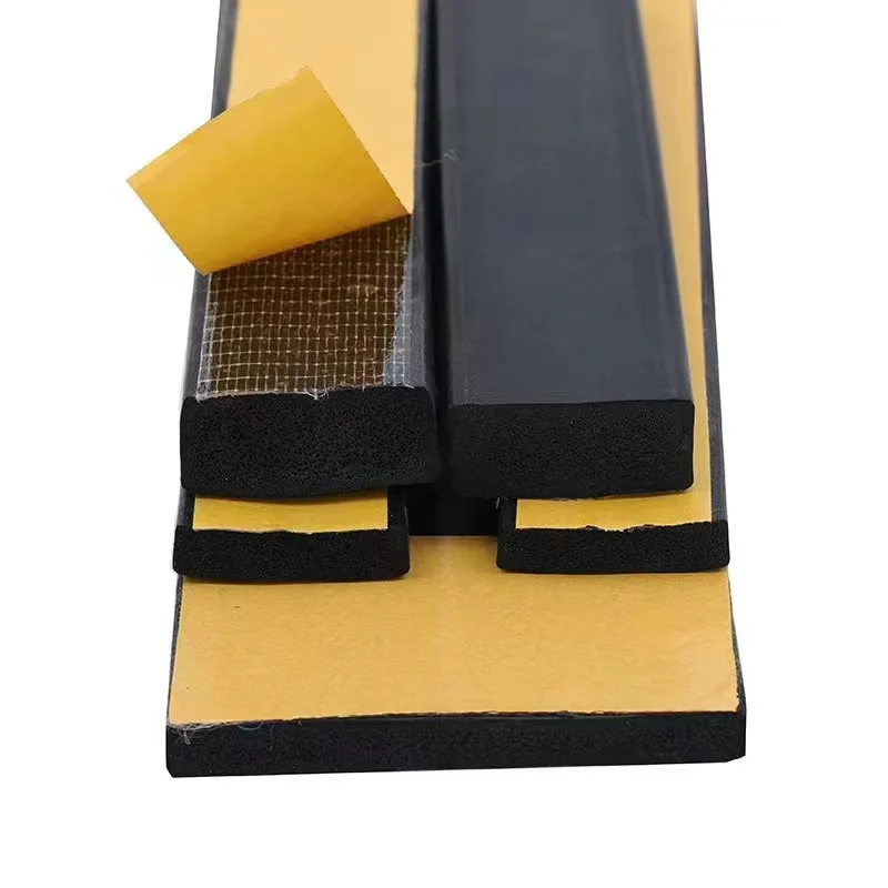 Yellow Self Adhesive Foam Rubber Seal Strip