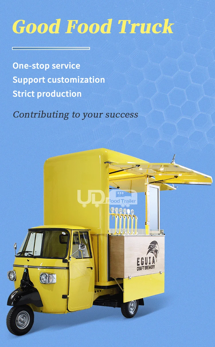 Three Wheels Electric Scooters Food Cart Ice Cream Cart Tuk Tuk Mobile