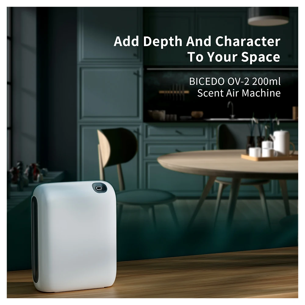 Wholesale 200ml Small Battery Scent Diffuser With Bluetooth Aromatherapy Diffuser for Essential Oil Bathroom Aroma Diffuser