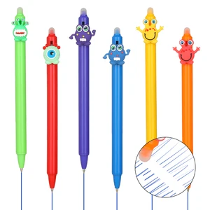 G5019 Cartoon  Erasable Gel Pens Wholesale Colour Gel Pen Set Plastic Gel Pen