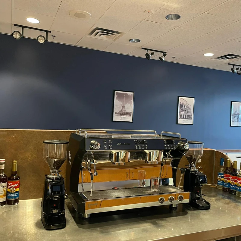 China Automatic 2 Group Espresso Big Cappuccino  Cheap Price of Barista Profession Coffee Maker Coffee Machine for Shops