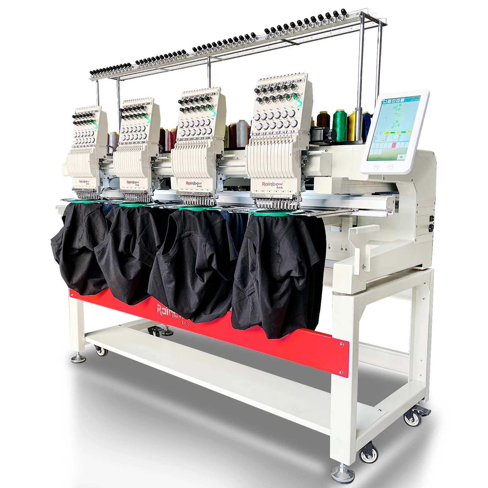 Professional 4 Heads 15 Needle Custom Logo Embroidery Machine for Baseball Cap