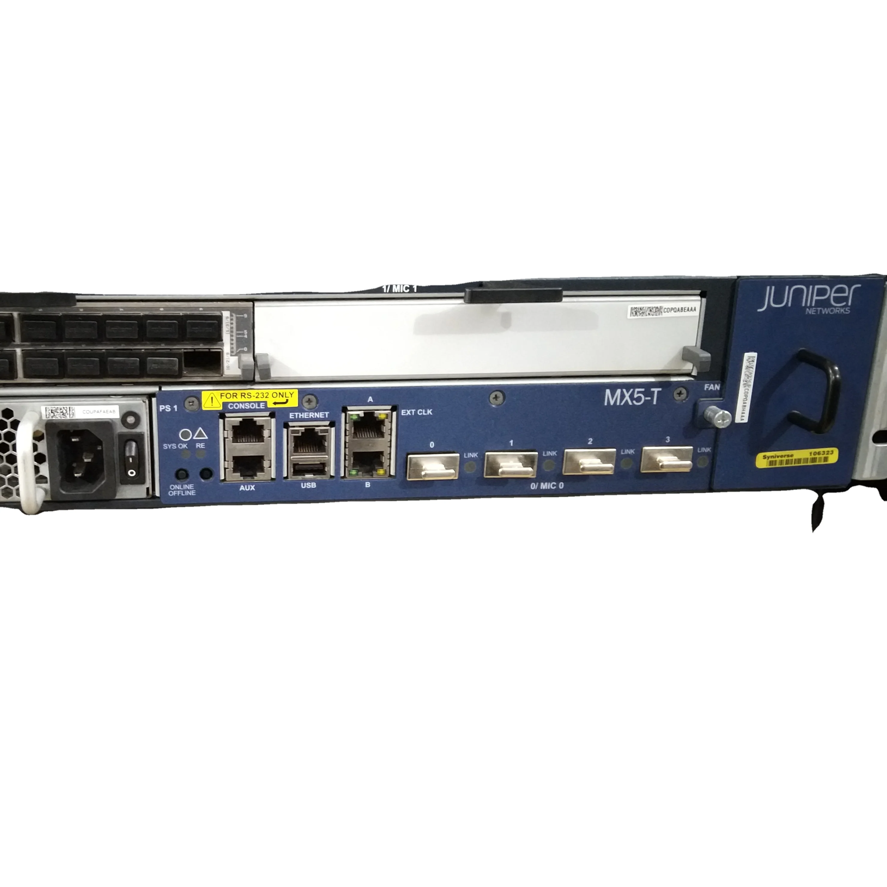 Used Mx5-t Mx5-t-ac 3d Universal Edge Router Dual Pwr-mx80-ac - In ...