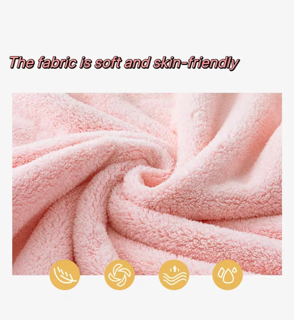 Lovely Coral fleece Cartoon Hooded Kids Bath Towel Ultra Soft Hooded Cover for Baby Toddler Ultra Absorbent Bathrobe Blanket manufacture