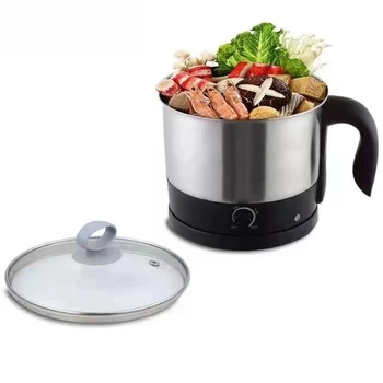 Popular household multi-functional mini cooking hot pot noodle cooker electric cooker with steamer