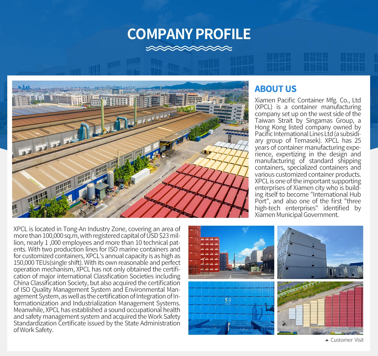 20 Foot Open Top Shipping Container Iso Standard Shipping Container