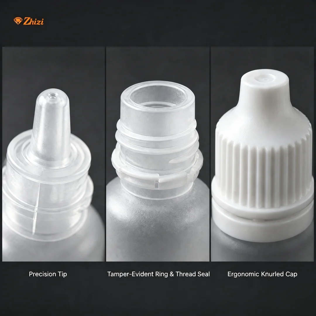 Sterile Eye Drop Bottle Empty 5ml 10ml 15ml LDPE Plastic Dropper Bottle Childproof Tamper Evident Medical Grade Eye Dropper